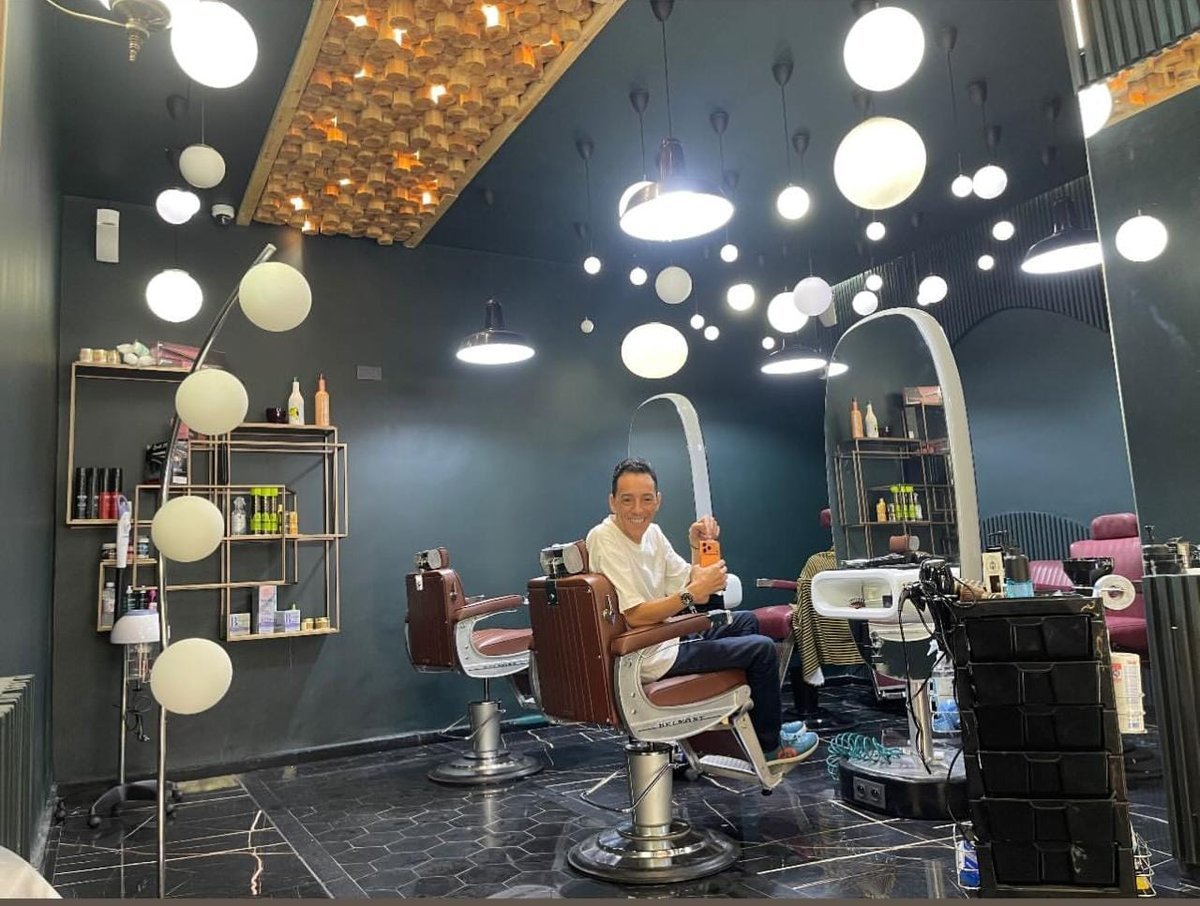 Intérieur du salon Le Mâle à Casablanca