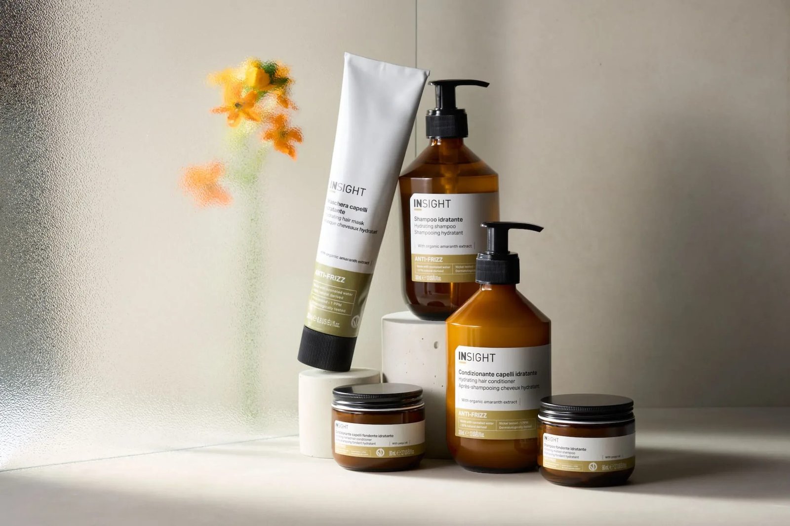 Insight Anti-Frizz : shampoing, masque et après-shampooing hydratants